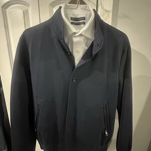 Made in Italy Saks Fifth Avenue Men's Dark Blue Lightweight Jacket